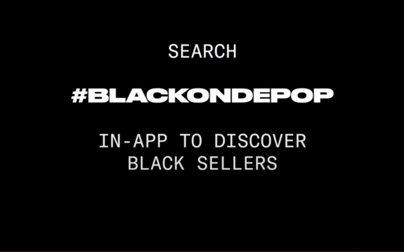 black on depop